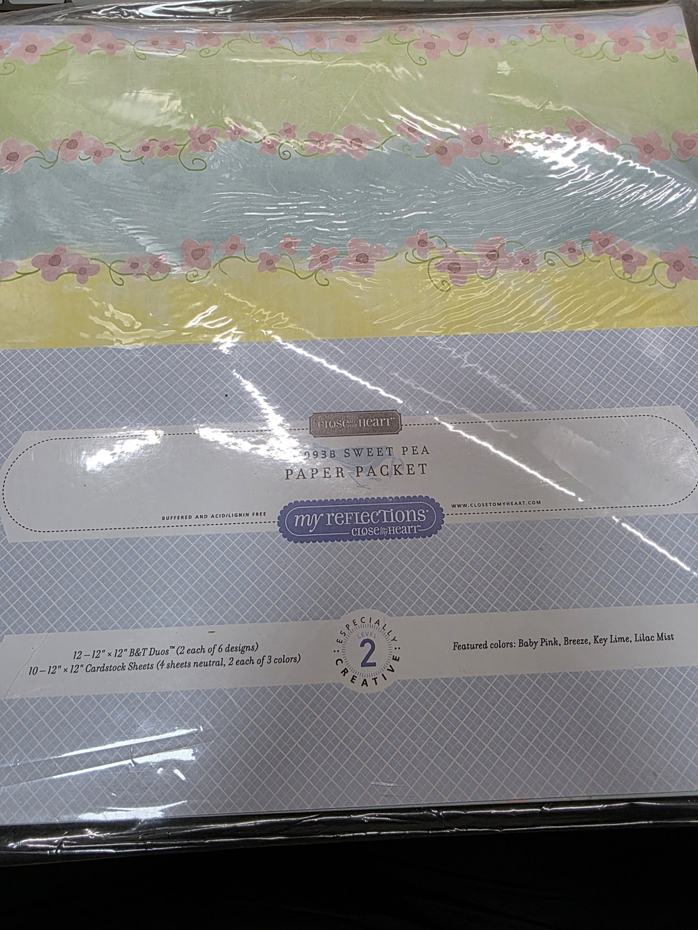 Close To My Heart Sweet Pea Paper Packet - Pastel Multi